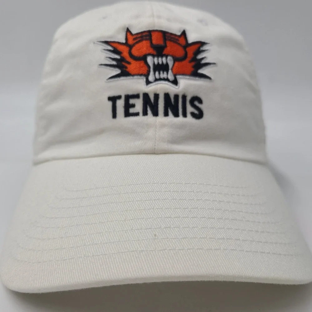 Nike Hat Strapback White Orange Tennis Swoosh Logo Ephrata‎ High School Tigers